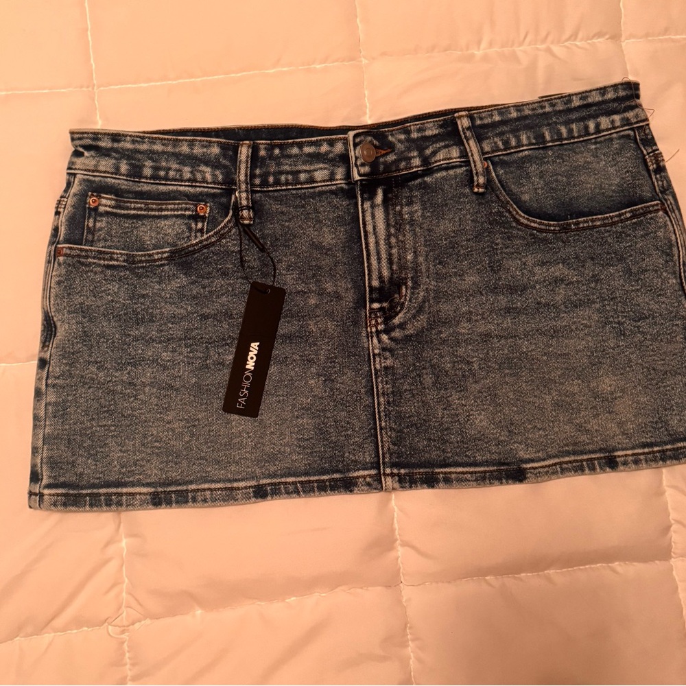 Fashion Nova Denim Mini Skirt